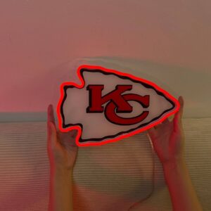 Kansas City Chiefs Neon LED Sign NFL Fan Acrylic Artwork Wall Art Home Decor