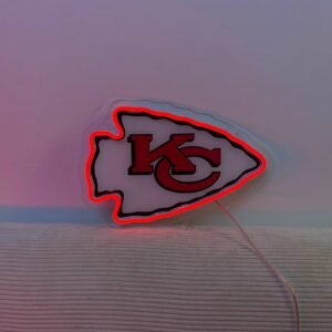 Kansas City Chiefs Neon LED Sign NFL Fan Acrylic Artwork Wall Art Home Decor
