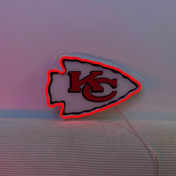 Kansas City Chiefs Neon LED Sign NFL Fan Acrylic Artwork Wall Art Home Decor