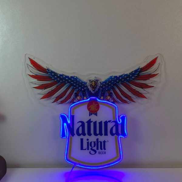 Natural Light American Eagle Neon LED Sign Acrylic Artwork Home Bar Decor