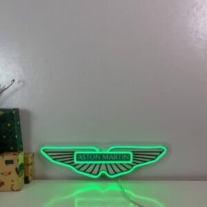 Aston Martin Logo Neon LED Sign Super Car Garage Man Cave Home Decor