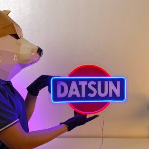 Datsun Logo Neon LED Sign Super Car Garage Man Cave Home Decor