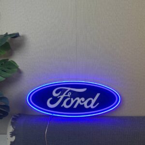 Ford Logo Neon LED Sign Super Car Garage Man Cave Home Decor