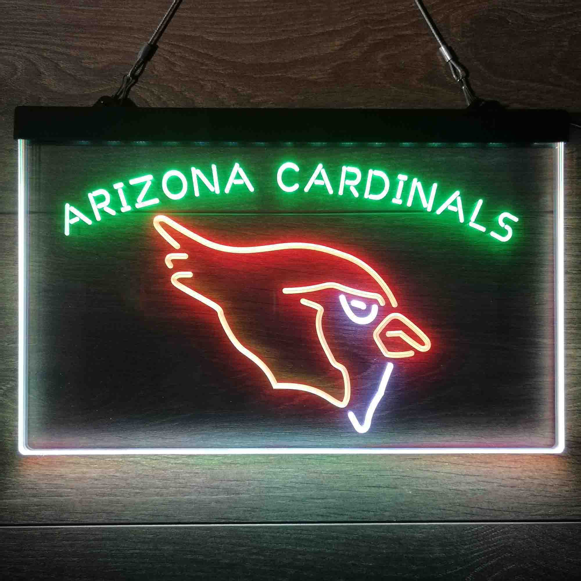 Arizona Cardinals 3-Color LED Sign Home Bar Decor