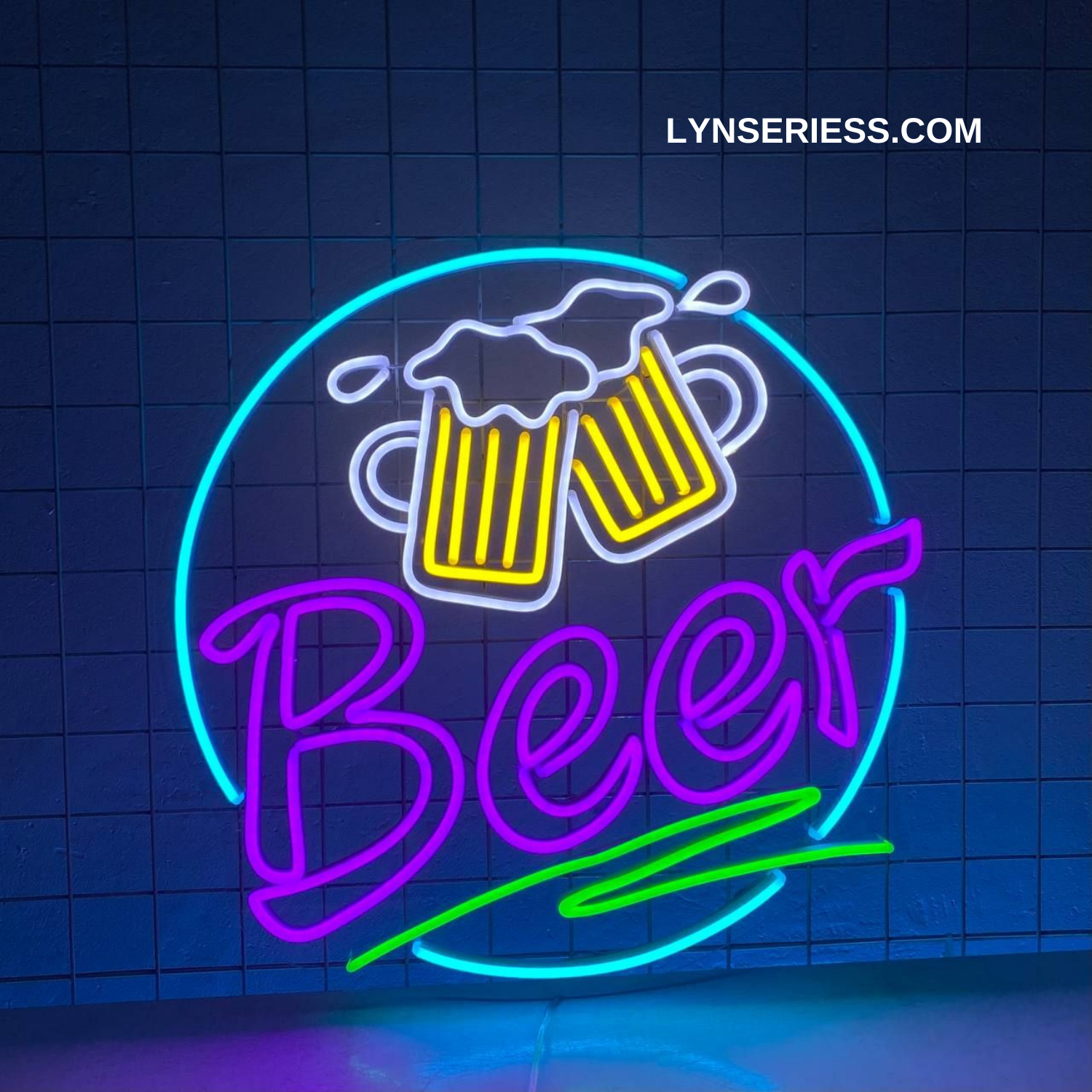 Cheers Beer Party Neon LED Sign Home Bar Wall Art Decor